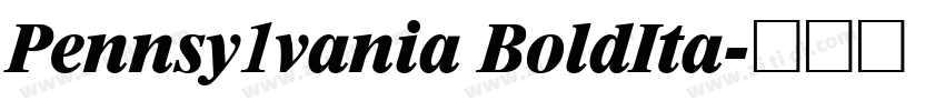 Pennsy1vania BoldIta字体转换